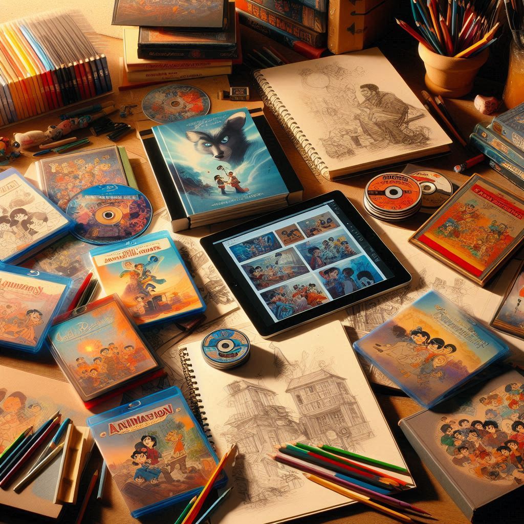 Selection of animation material