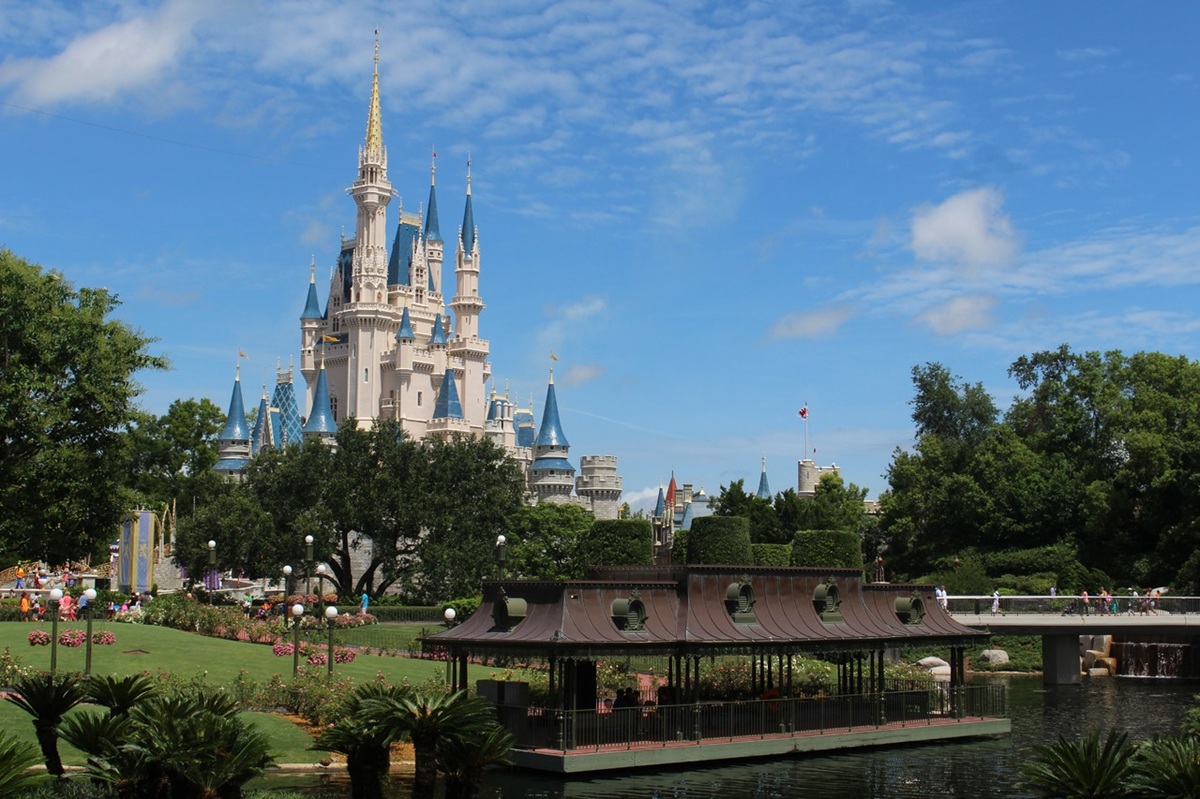 Scenic view of Cinderella Castle at Magic Kingdom