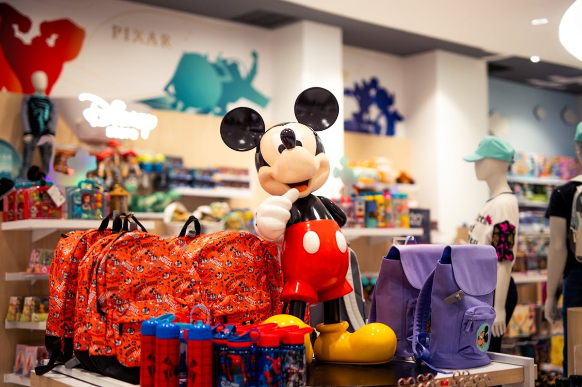 Mickey Mouse in a toy store