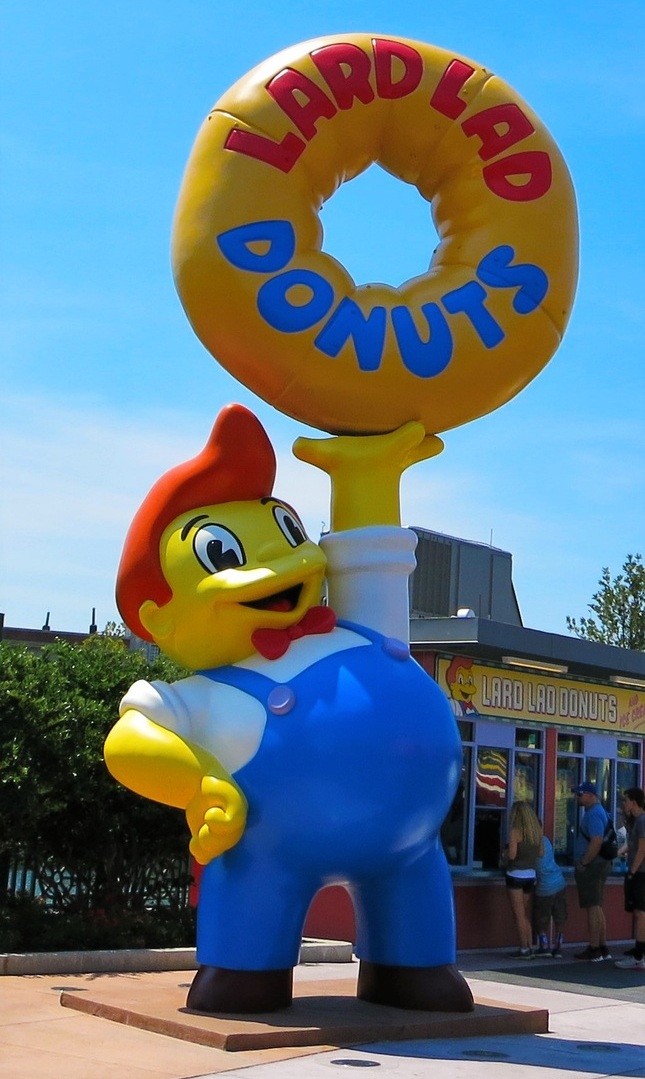 Lard Lad Donuts entrance signage