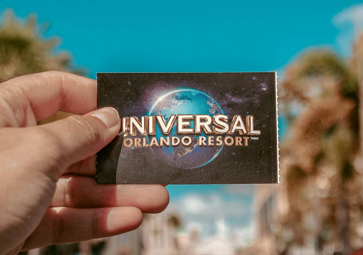 Close-up of Universal Orlando Resort ticket