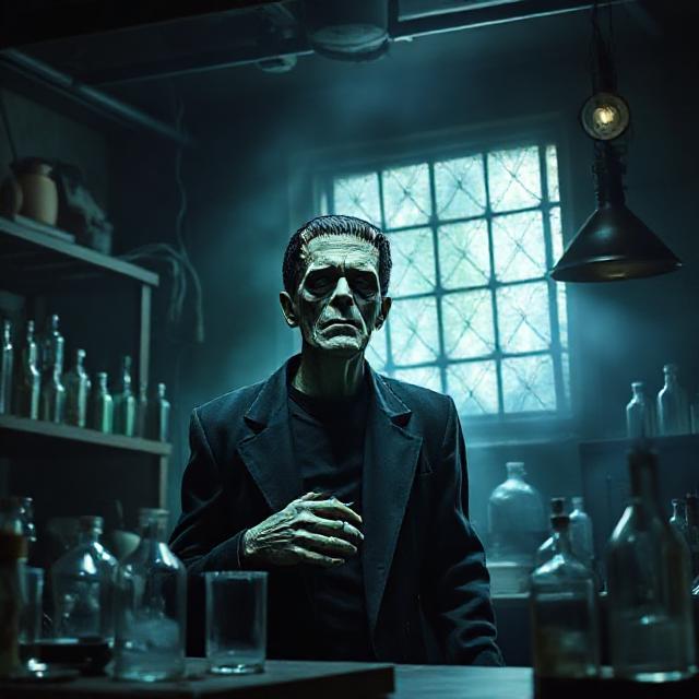 Frankenstein in laboratory