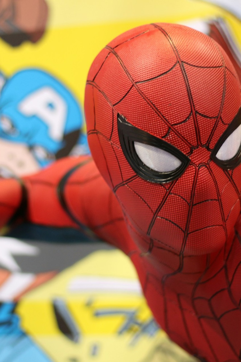 Close-up of Spiderman