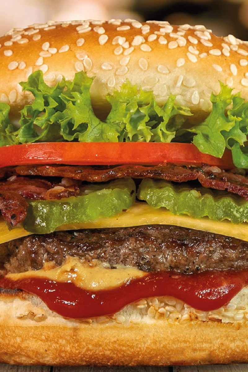 Close-up of hamburger