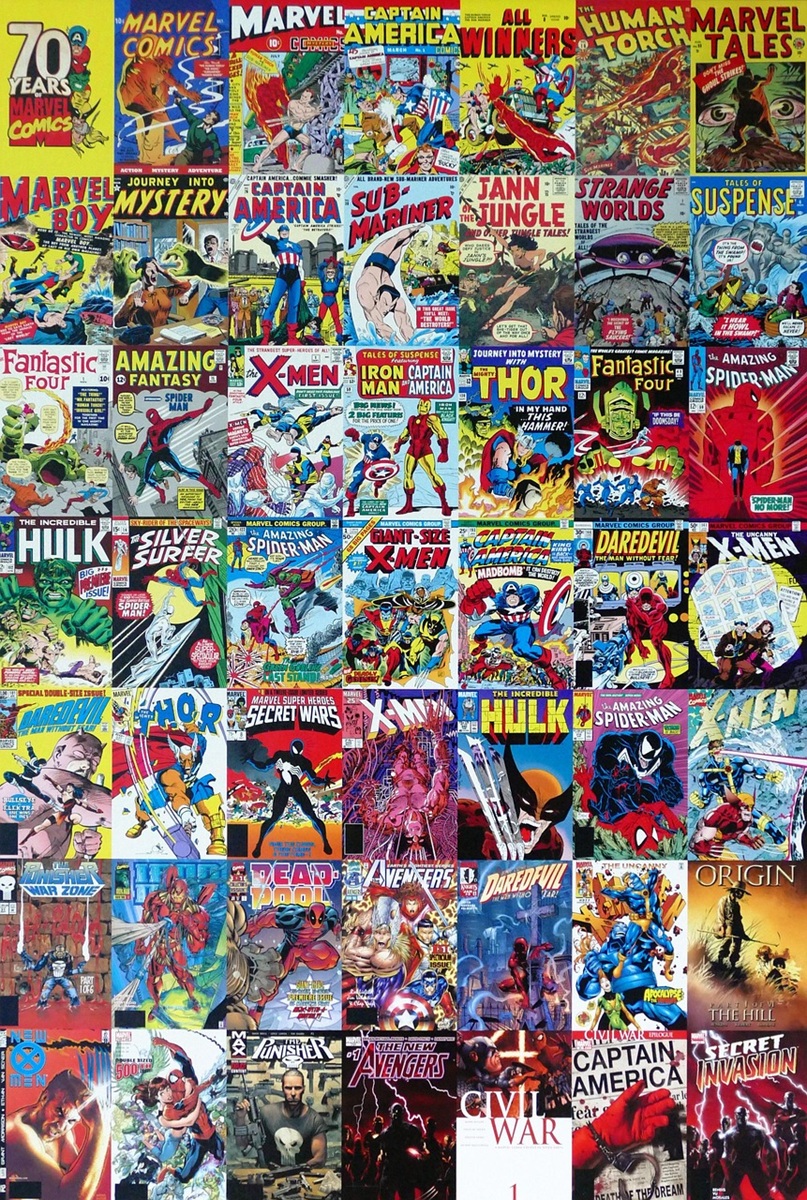 Range of Marvel comics