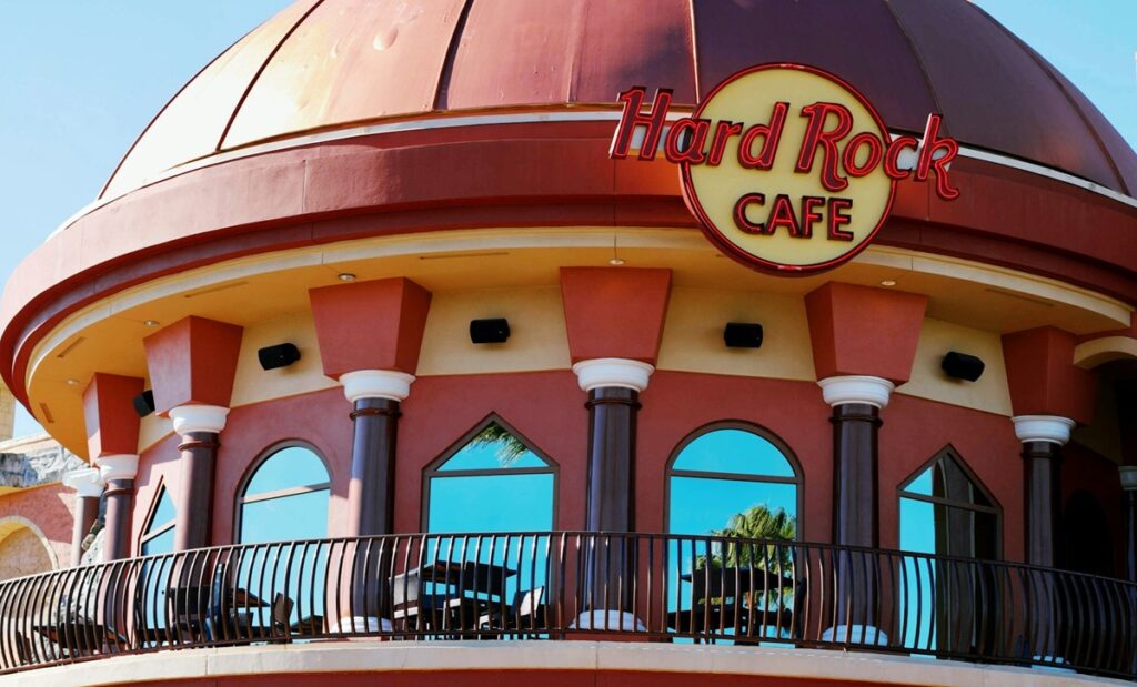 Balcony of the Hard Rock Cafe Universal CityWalk
