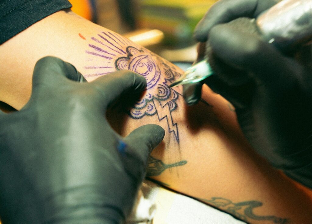 Tattoo studio work